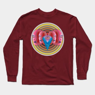 Diamond split head illuminate eye Long Sleeve T-Shirt